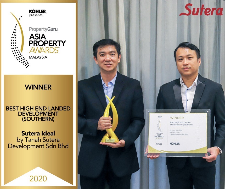 Sutera Ideal won Best High-End Landed Development (Southern) Award